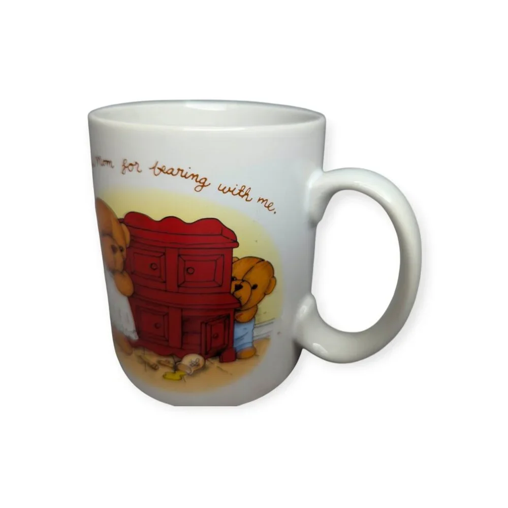 Vintage Avon Teddy Bear Hug Mug Mother Ceramic Mug